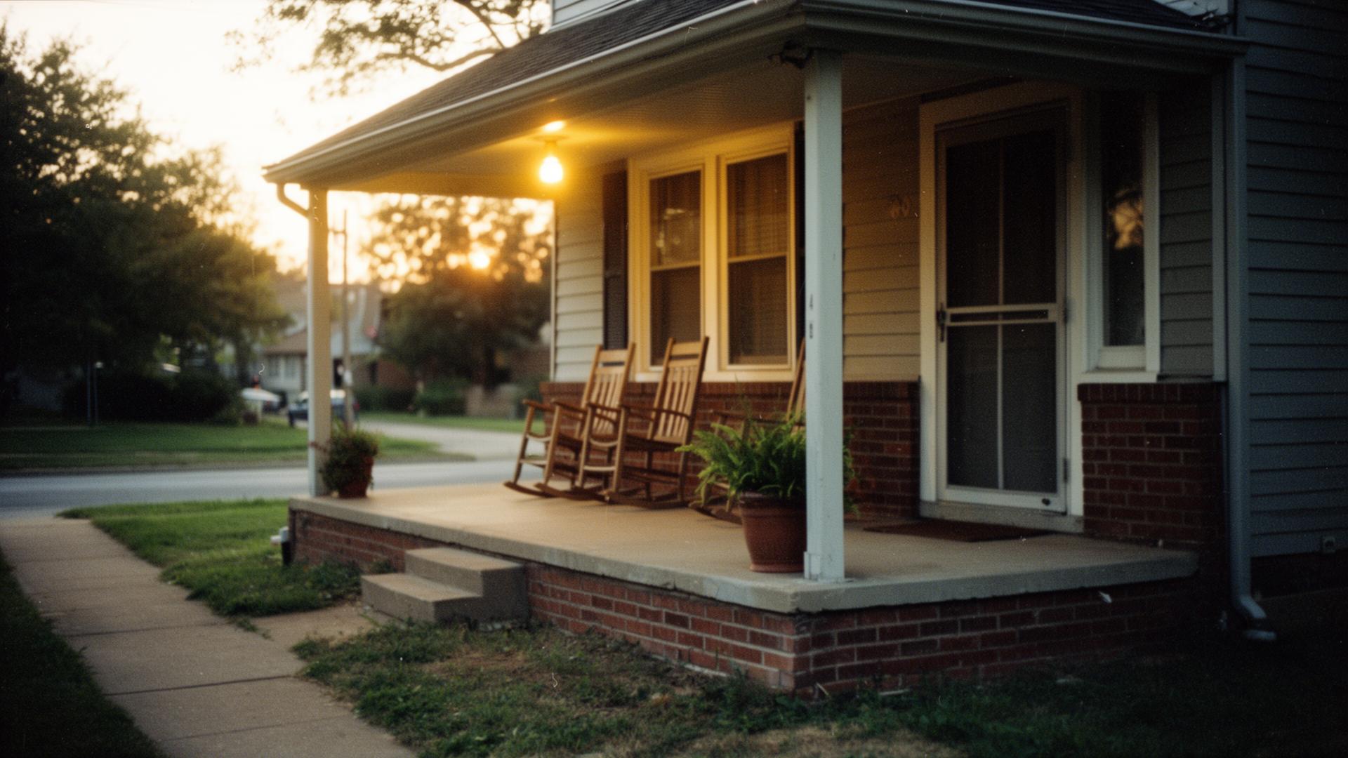 A quiet Brookside sidewalk in the late afternoon